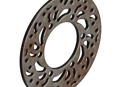 Rusty Brake Disc 3D model