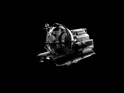Submersible spacecraft 3D model
