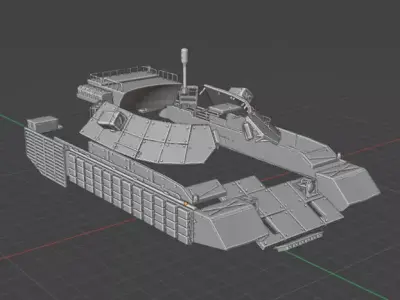  M-55 Tank Conversion Kit - 35th Scale 3D print model