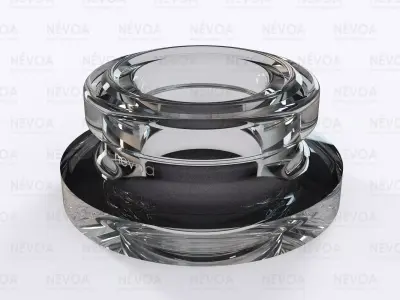 Glass finish - GME 40 04 - 15 mm - Finish for crimpless pump 3D model