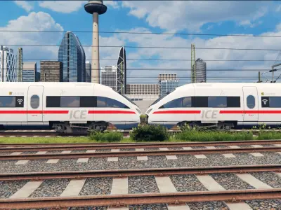 Deutsche Bahn ICE T Low-poly 3D model