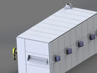 INDUSTRIAL WOOL DRYER 3D model