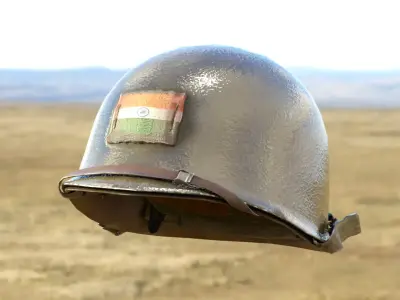 Indian army helmet 3D model