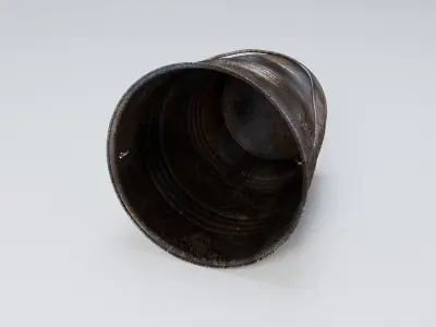 Rusty Metal Bucket 3D model