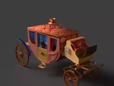 Chinese Ancient Carriage  3D model