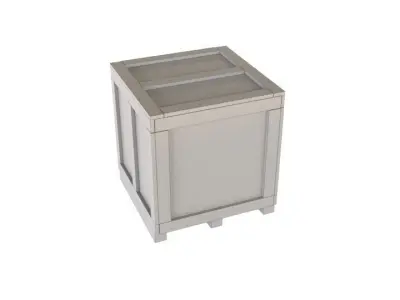 Wooden Crate - Low Poly PBR Low-poly 3D model