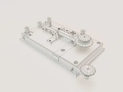 Morse Telegraph Low-poly 3D model
