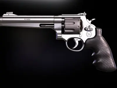 FA 929C Revolver Low-poly 3D model