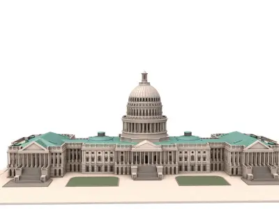 United States Capitol 3D model purchase