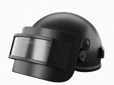 PUBG Level 3 Helmet 3D print ready-2 part 3D print model