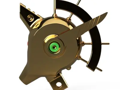 Robot Head  3D model purchase
