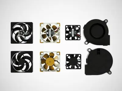 Computer fan 3D model