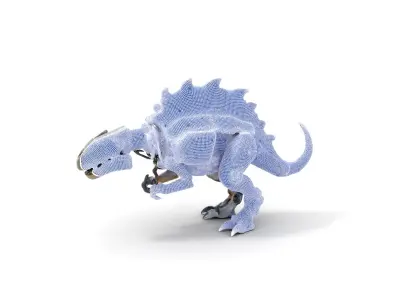 Mechanical Dinosaur Model Pack for Game and Animation Projects Low-poly 3D model