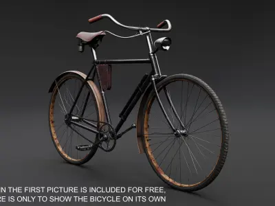 old bicycle 3D model