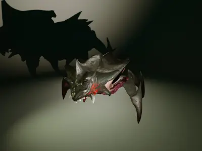 Monster Spider - The shell Low-poly 3D model