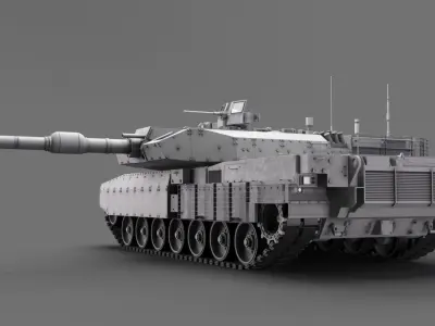 Leopard 2 3D model buy