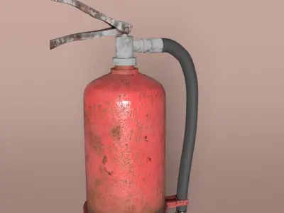 Fire Extinguisher Gameready  Low-poly 3D model Low-poly 3D model
