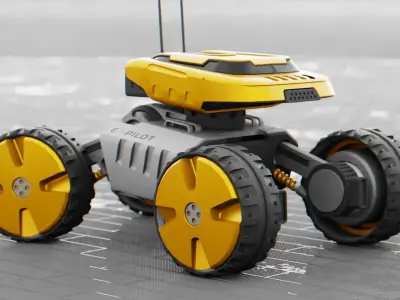 MOON LANDER E-2000 Free 3D model by BlenderZone