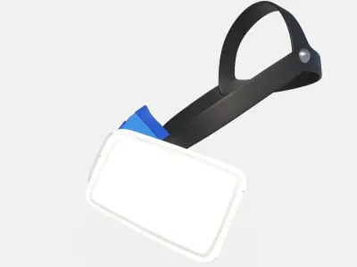 Safety Respiratory Mask Low-poly 3D model