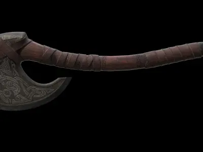 Viking axe Free 3D model