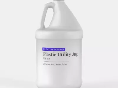 Plastic Gallon Utility Jug 3D model