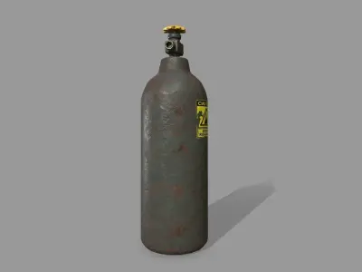 Propane Tank Low-poly 3D model 15
