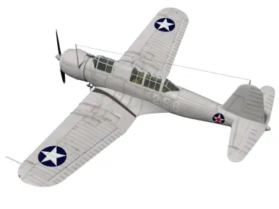 Chance Vought SB2U-3 Vindicator 3D model purchase