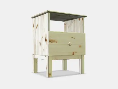 TARVA Nightstand Low-poly 3D model