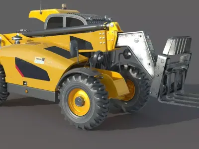 Wheel Tractor Telescopic Lifter 3D model