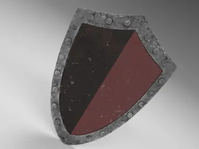 Medieval shield 1 Free low-poly 3D model