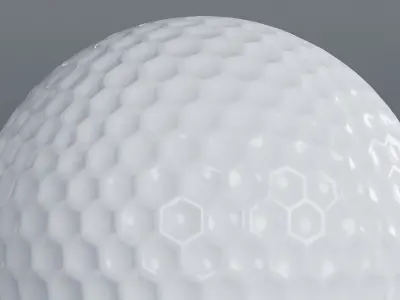  Low Poly Golf Ball 3D Model True PBR Renders Zero Cleanup UVs 4K PBR Textures 