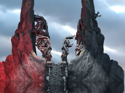 Dantes Inferno King Minos Gateway  3D model