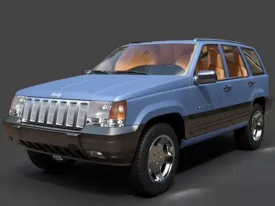 Jeep Grand Cherokee ZJ - Hyper-Detailed 4x4 3D Model 3D model