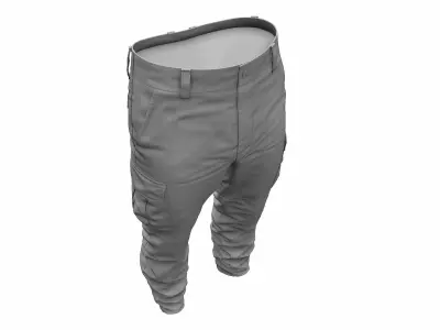Military Tactical Cargo Pants - High Poly 3D model