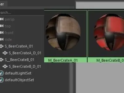 vintage beer crate - PBR Low-poly 3D model