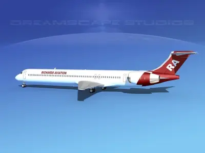 McDonnell Douglas MD-90 Richard Aviation 3D model