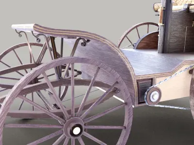 Cederholmaren Steam Car Low-poly 3D model