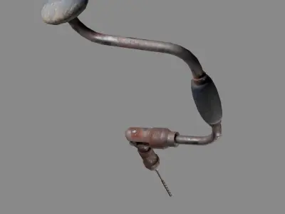 Hand drill Low-poly 3D model purchase