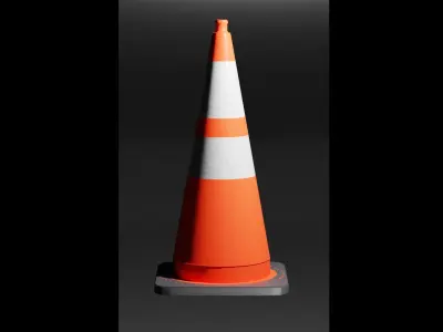 Traffic Cone 3D model purchase