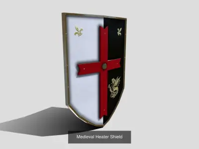 Assorted Shields 3D Model Pack