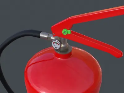 Fire extinguisher Low-poly 3D model 16