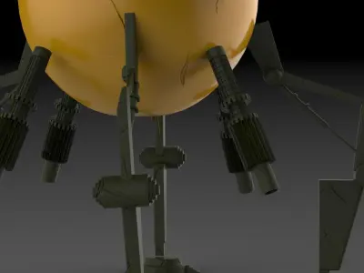 War robot  Low-poly 3D model purchase