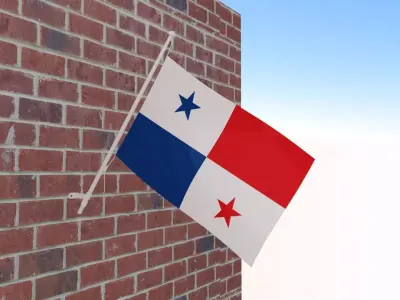 Flag of Panama 3D model