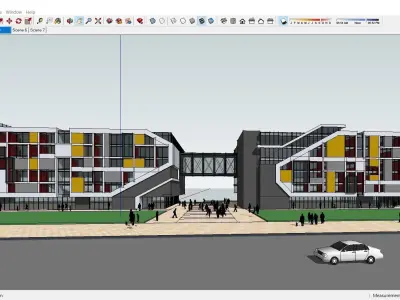 Sketchup Office building 125 3D model