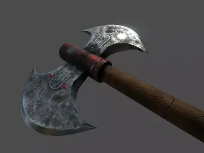 Ancient axe Low-poly 3D model