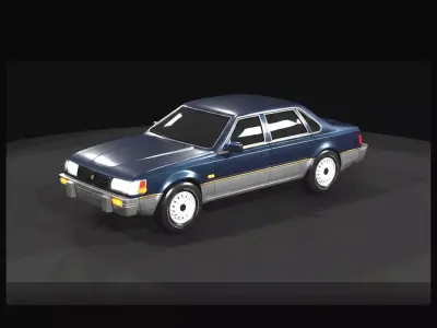 1-87 AMC Concord Sedan - 1980 Print Ready STL 3D print model