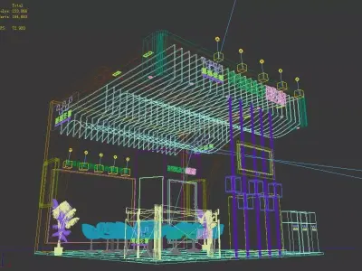 Exhibition - Area -6X6-3DMAX2011-016 3D model