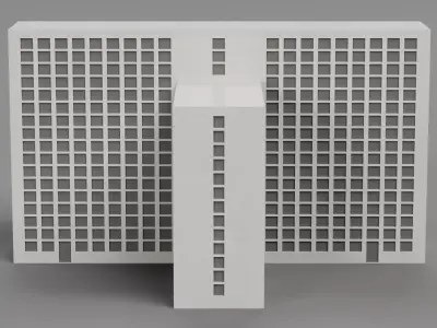 Paper Skyscraper V11 Low-poly 3D model