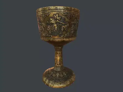 Goblet v3 Low-poly 3D model