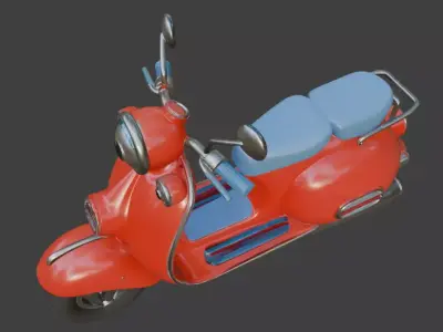 Scooter 3D Model 3D model 4